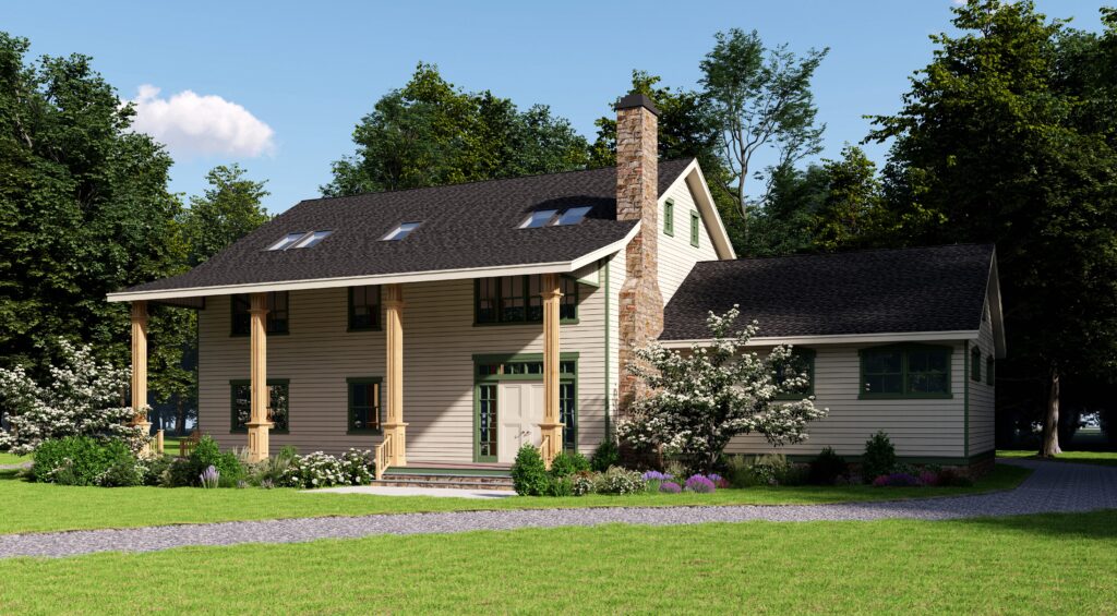 Rendering of the Wildlife Preserves Environmental Education Center